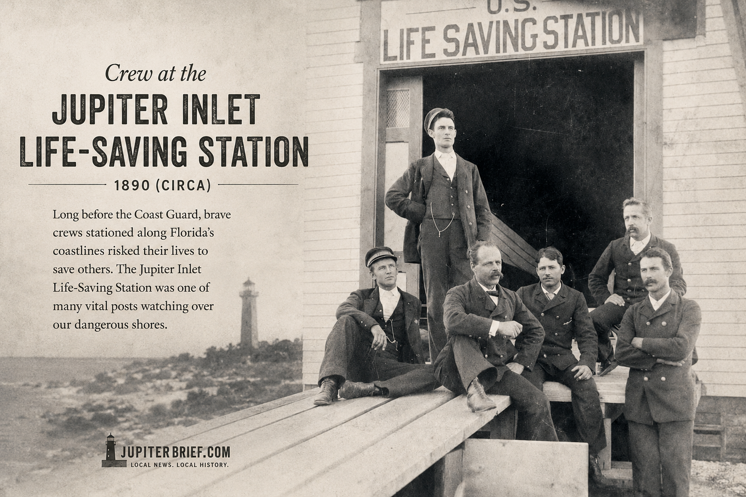 Before the Coast Guard: Meet the Crew of Jupiter's Life-Saving Station (Circa 1890)