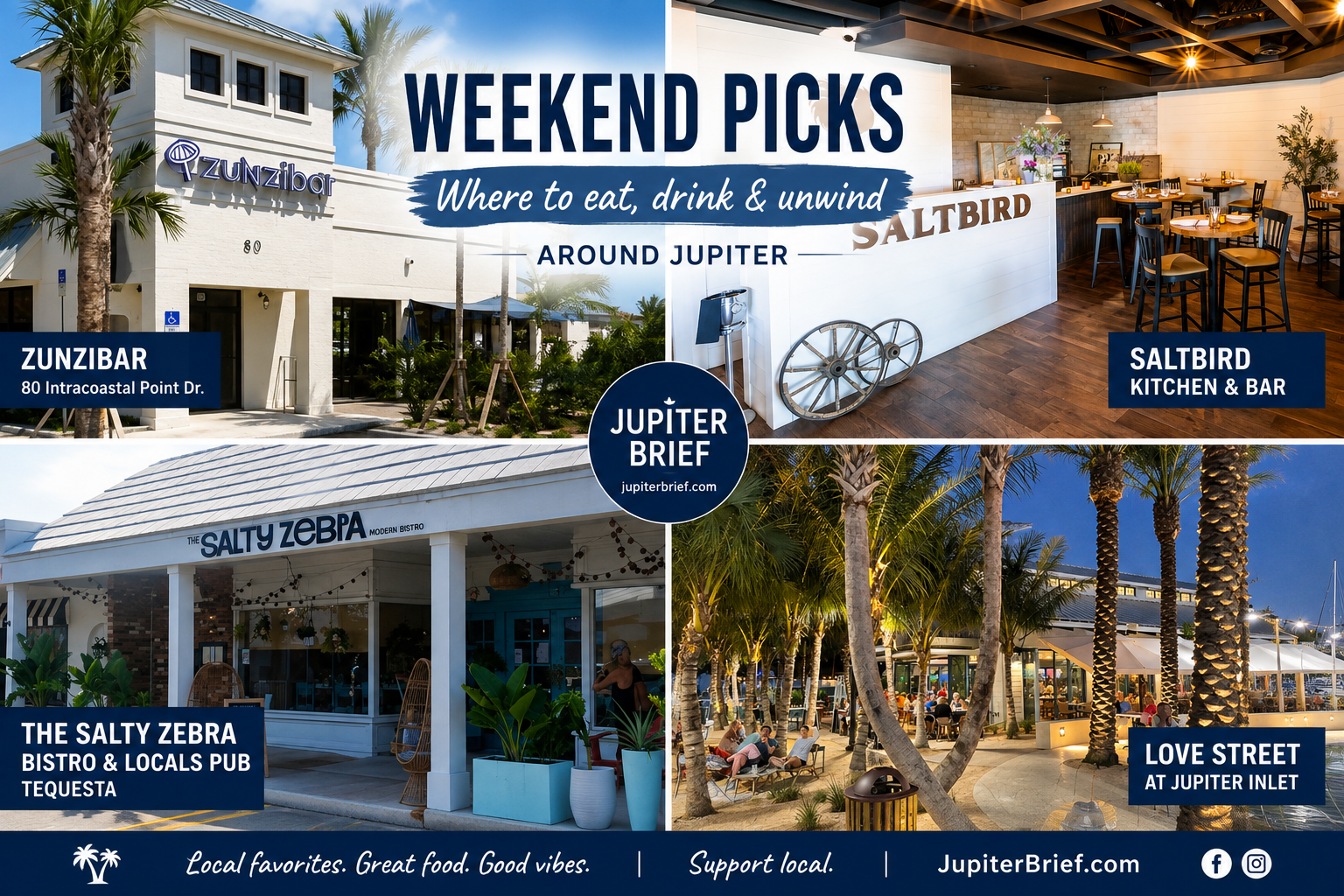 Jupiter Weekend Picks: Four Local Spots Worth Adding to Your Weekend Plans