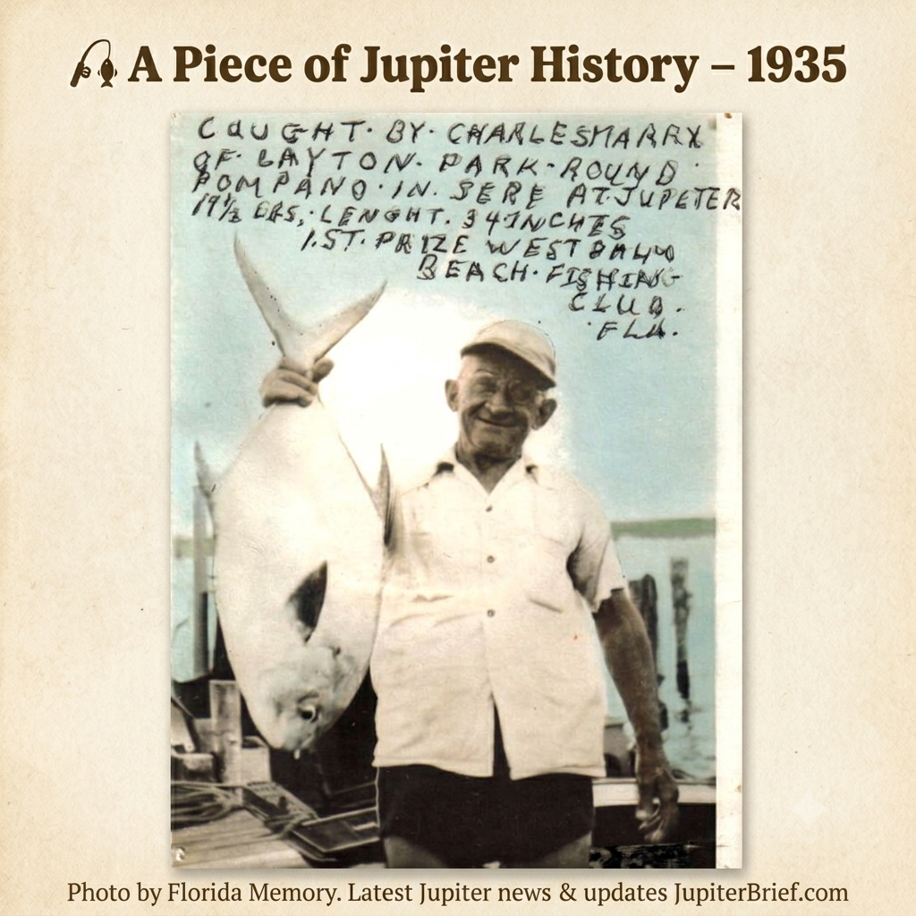 A Great Catch from 1935: Jupiter's Long Tradition of Surf Fishing Lives On